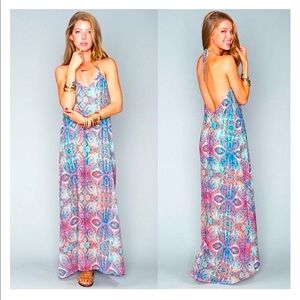 SHOW ME YOUR MUMU Erlanger Halter Maxi Dress